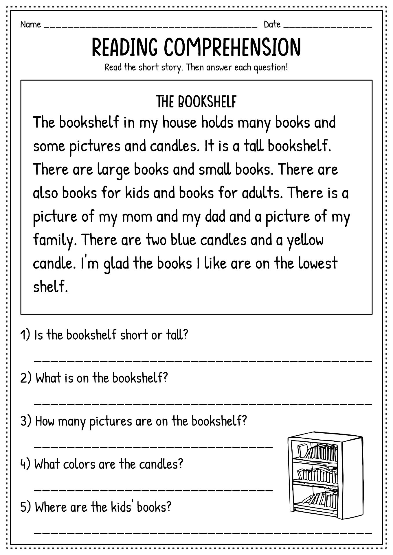 Printable Worksheets For 2nd Grade Reading