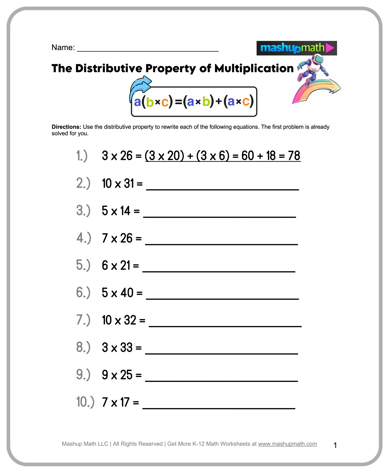 4th Grade Homework Worksheets Printable