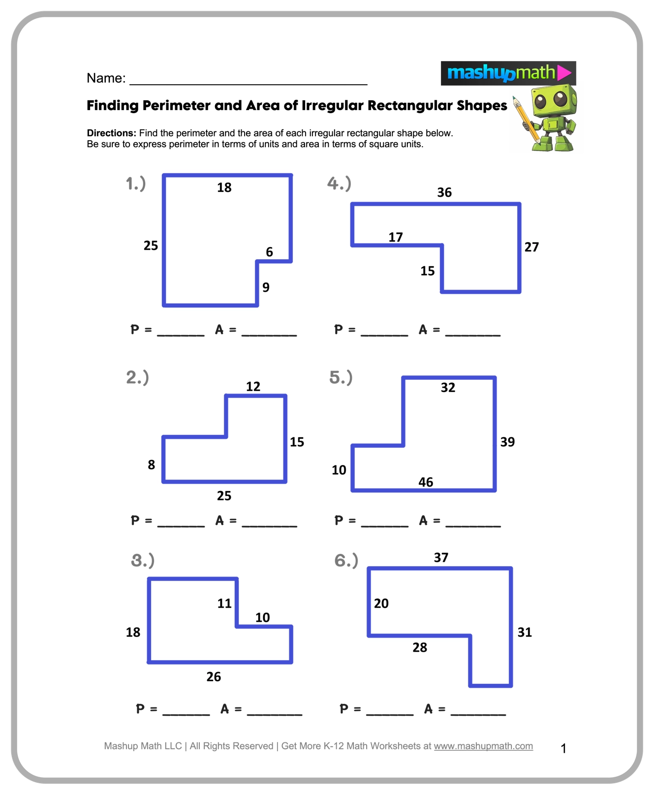 Free 6th Grade Math Worksheets Printable W Answers Mashup Math