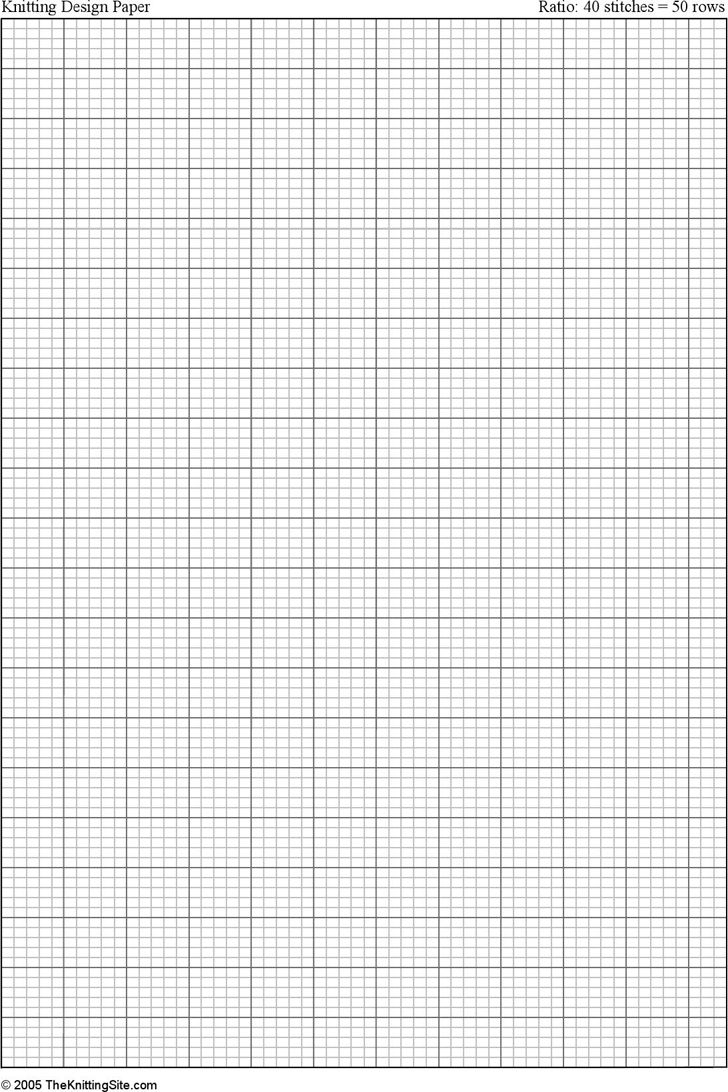 Free A4 Knitting Graph Paper Ratio 4 5 Portrait Orientation 