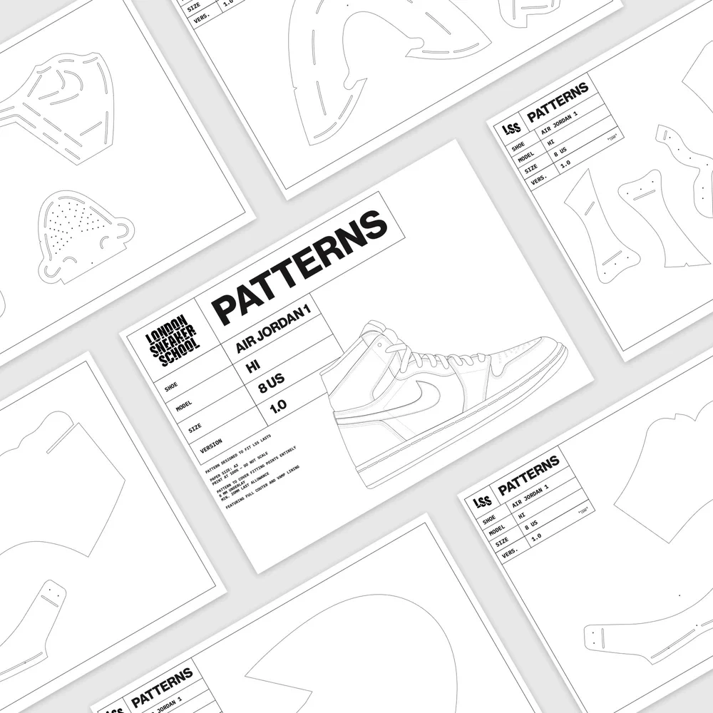 FREE Air Jordan 1 Shoemaking Patterns Size 4US 15US London 