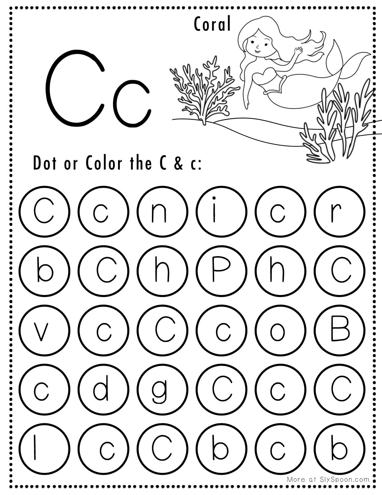 Letter C Worksheets Free Printables