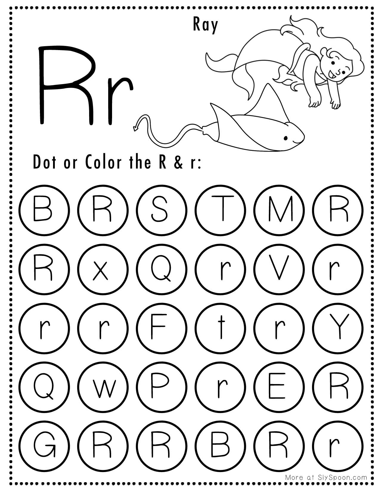 Free Printable Letter R Worksheets Preschool