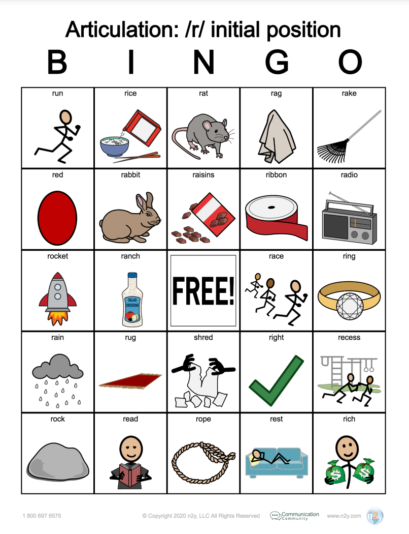Printable Speech Therapy Worksheets