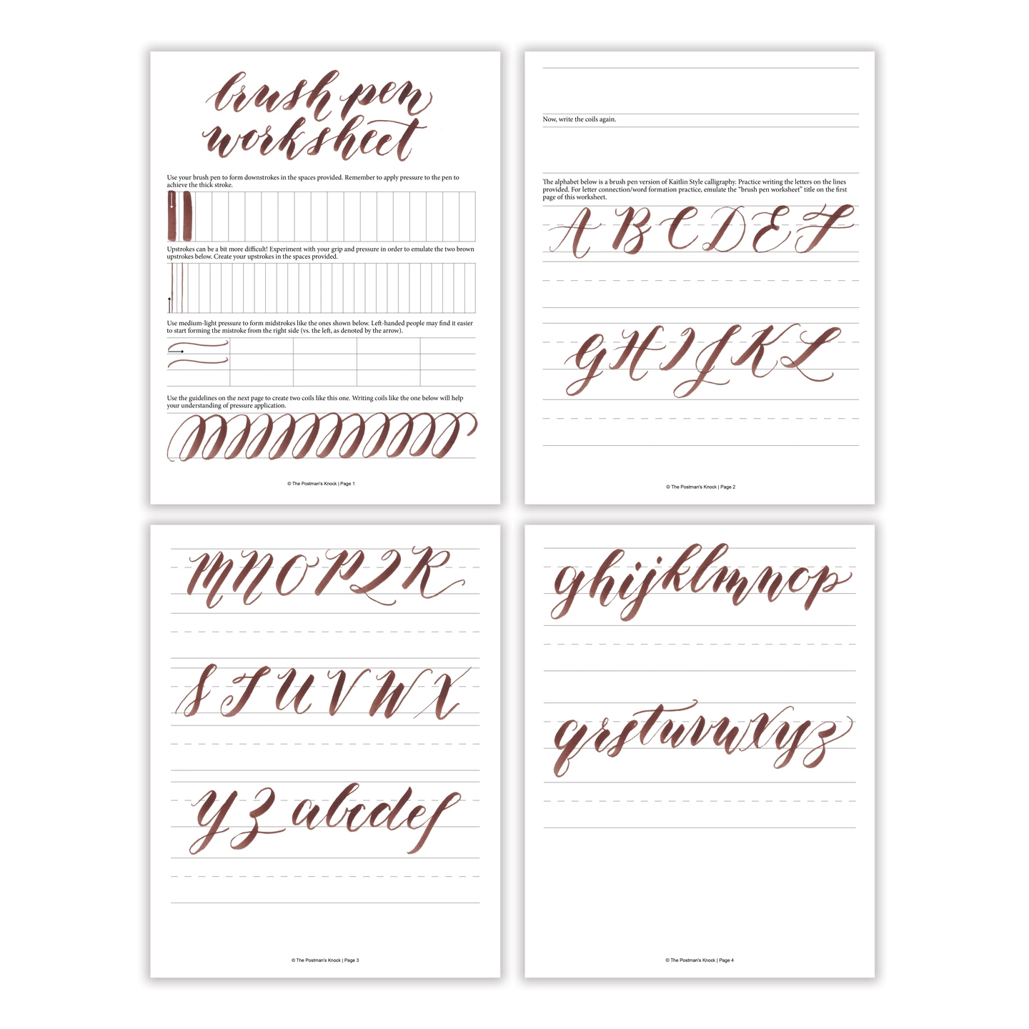 Free Printable Calligraphy Practice Paper