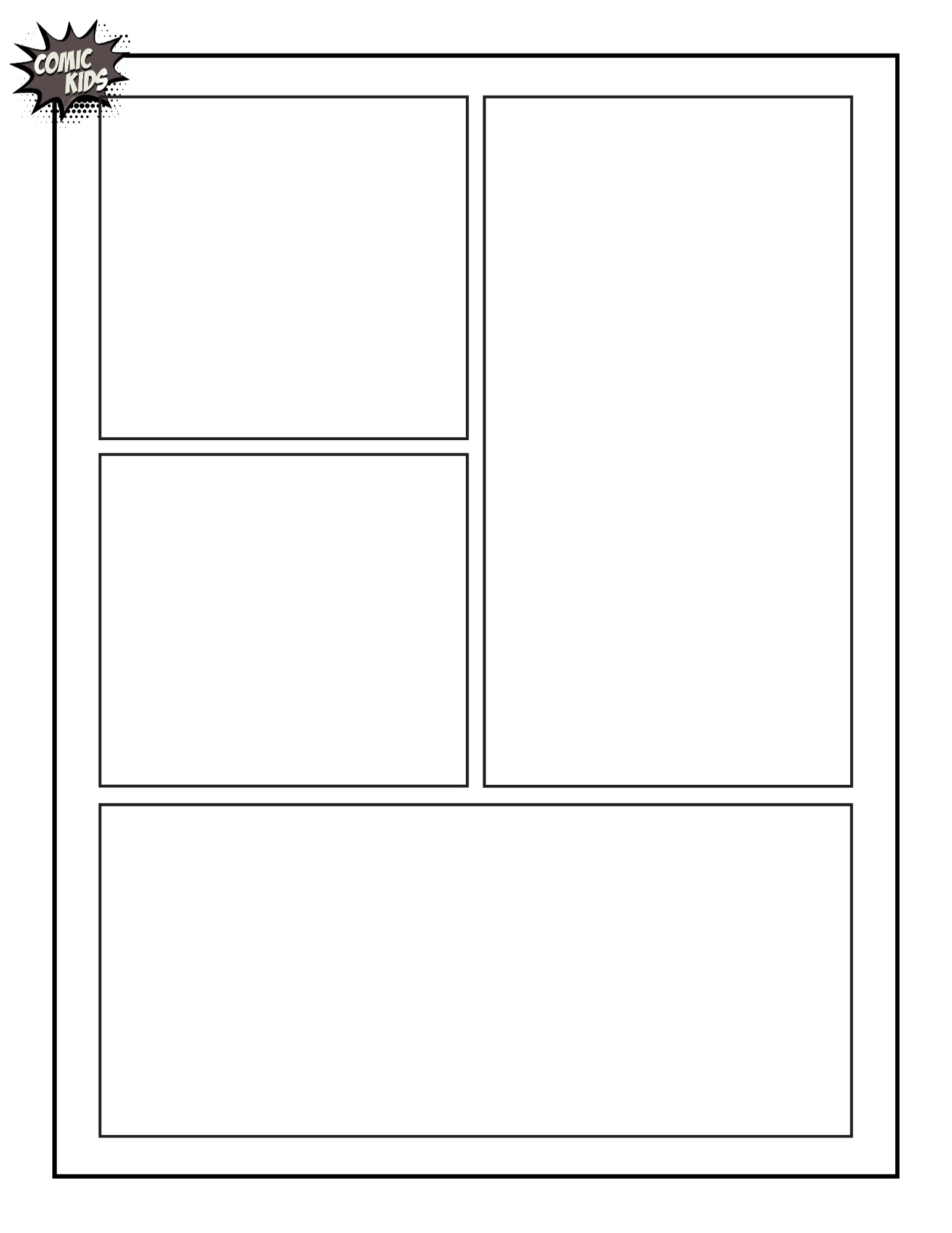 Graphic Novel Template Printable