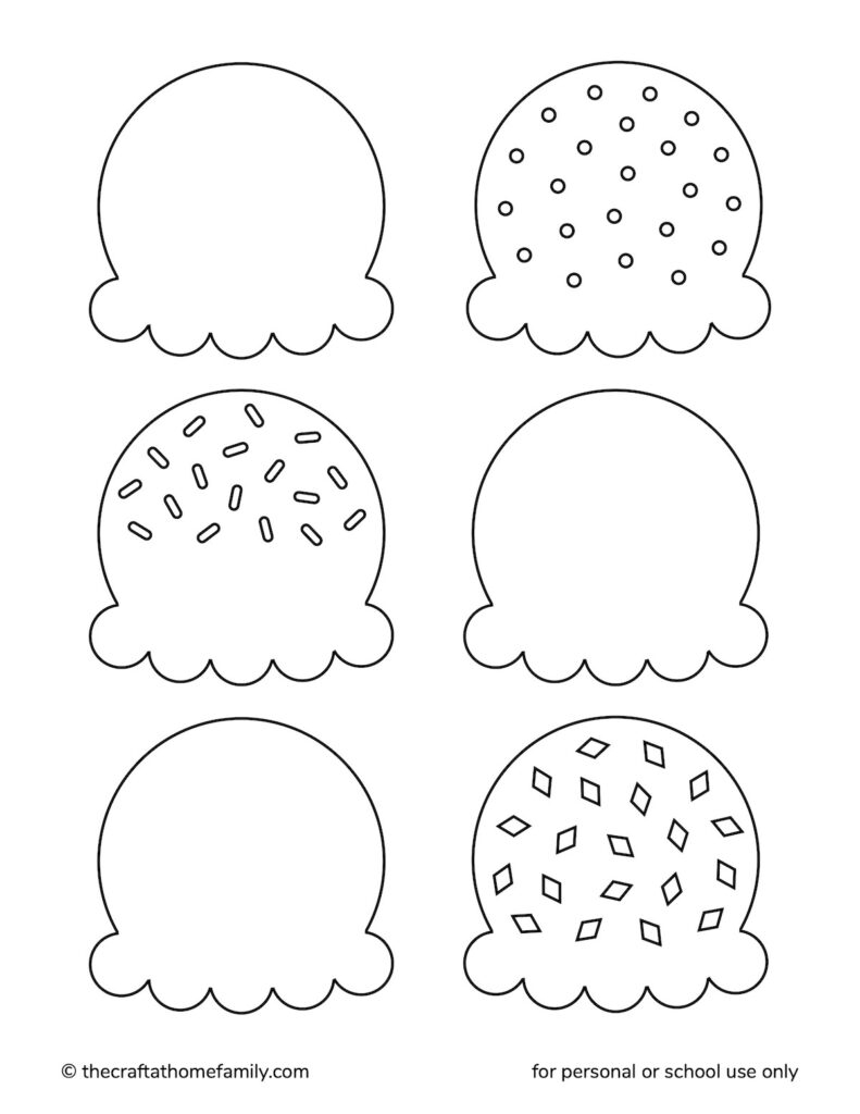 Ice Cream Craft Printable