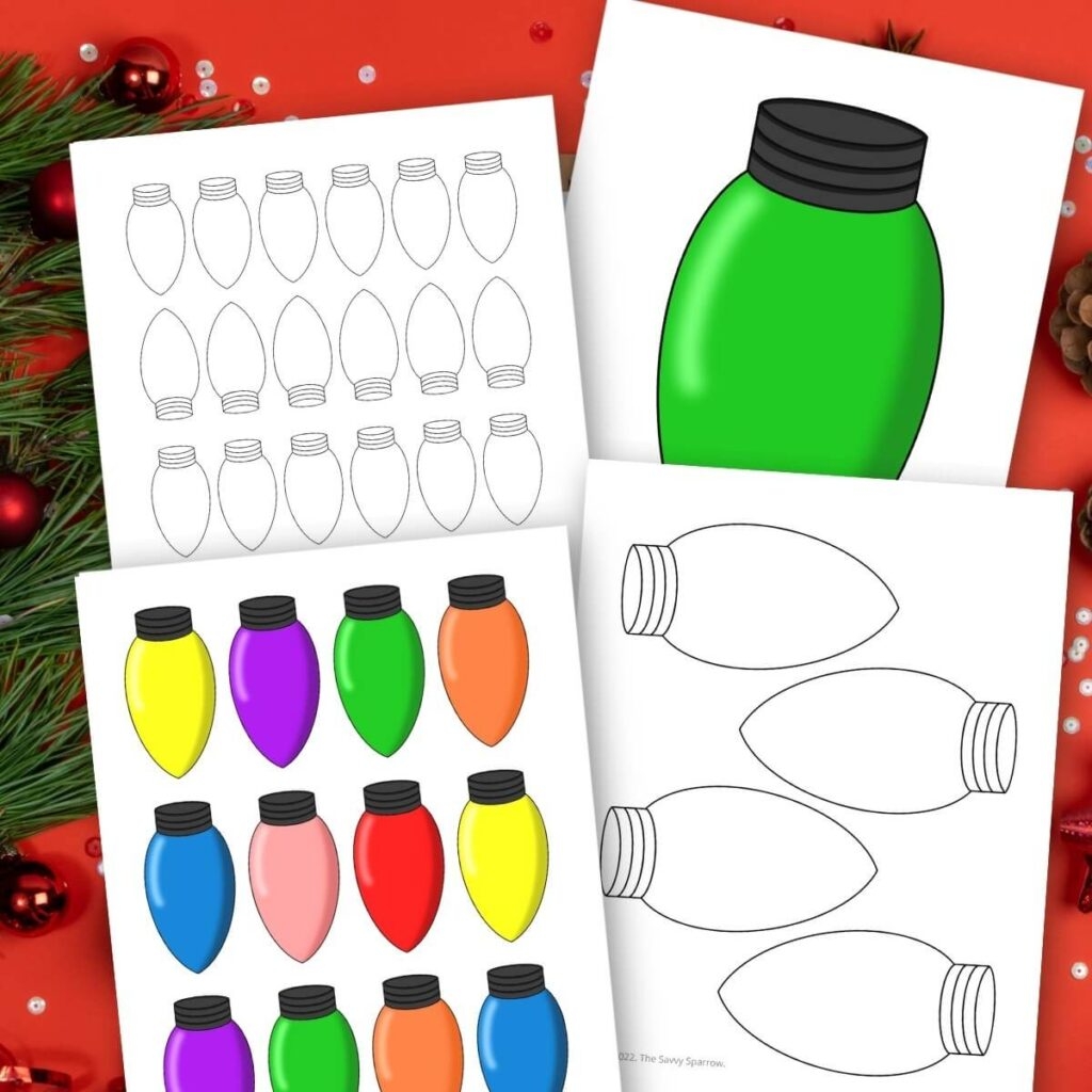 Free Printable Light Bulb Template