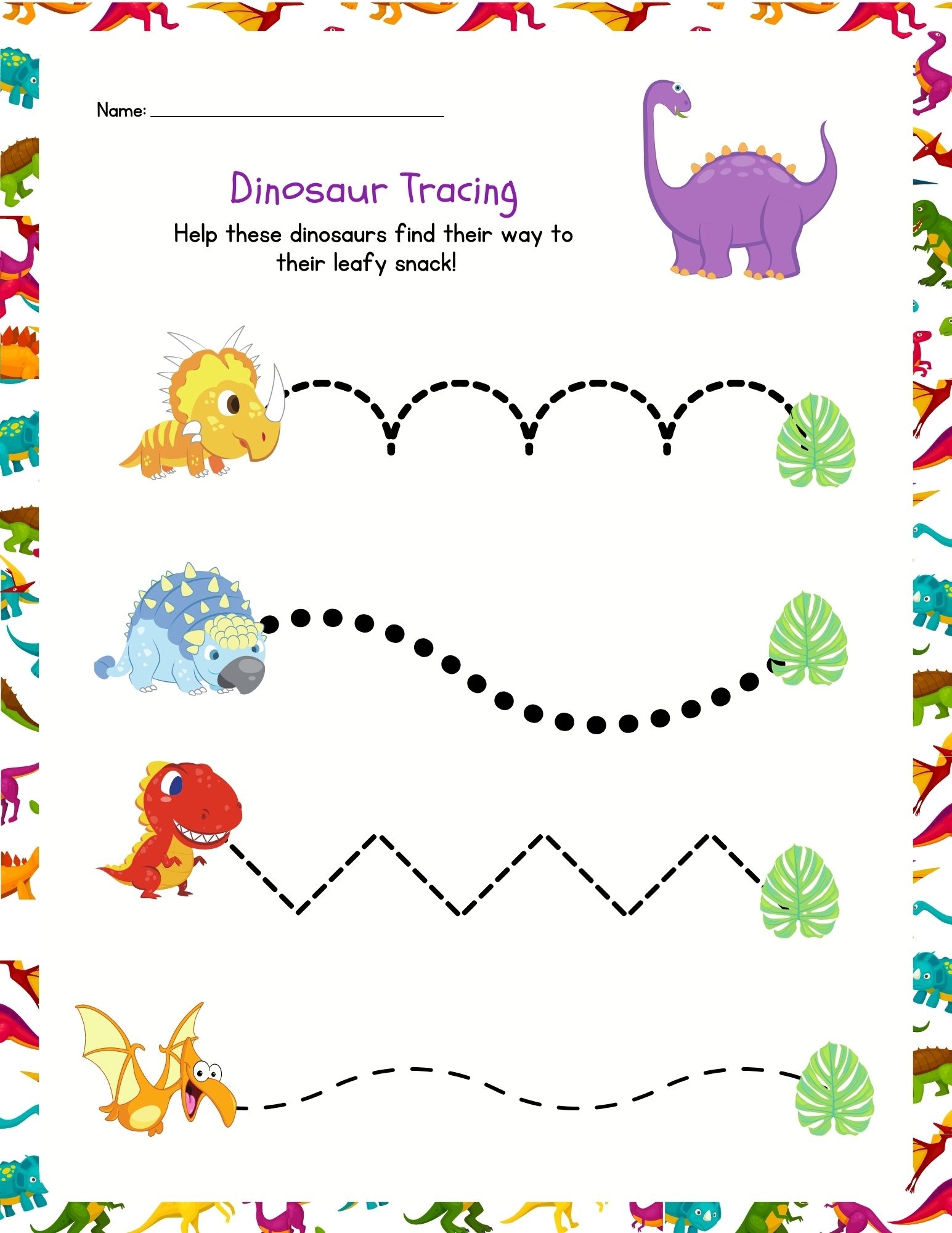 Printable Tracing Worksheets For Kids