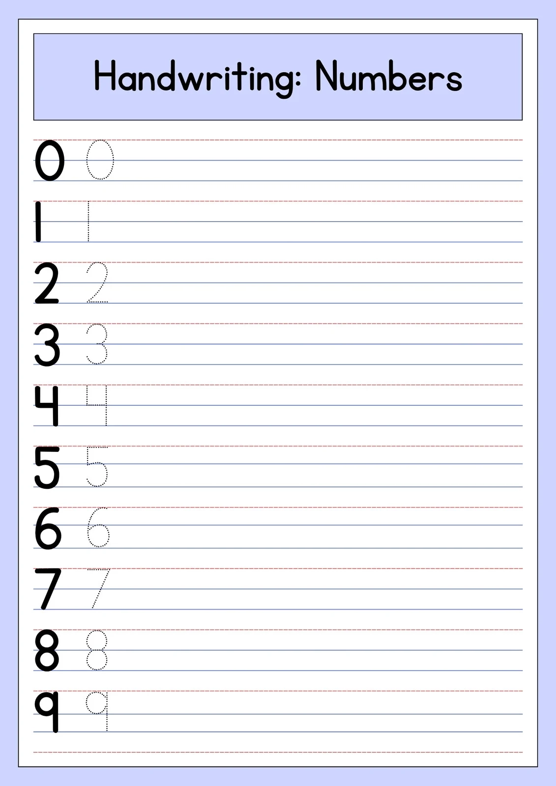 Kindergarten Worksheets Printable Writing
