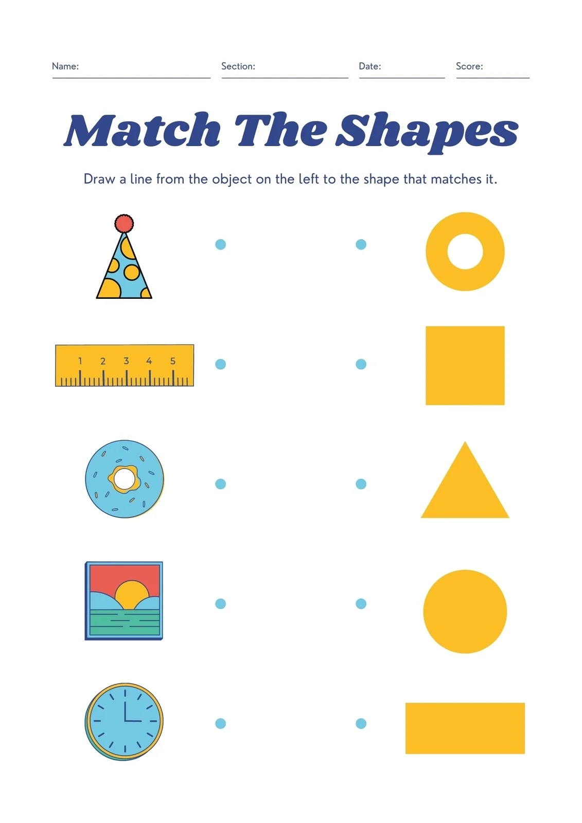 Free Custom Printable Shapes Worksheet Templates Canva