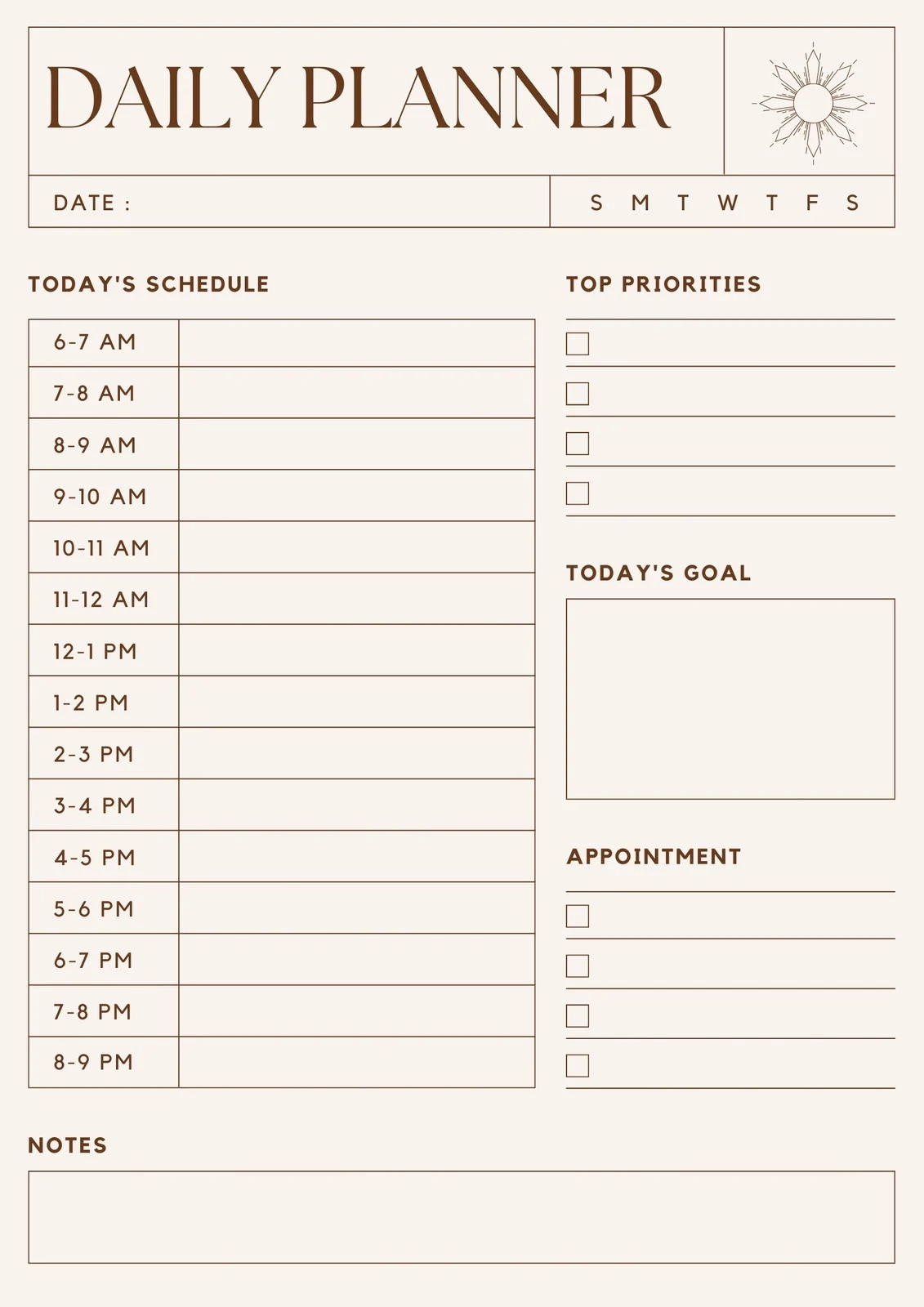 Free Printable Calendar Daily Pages