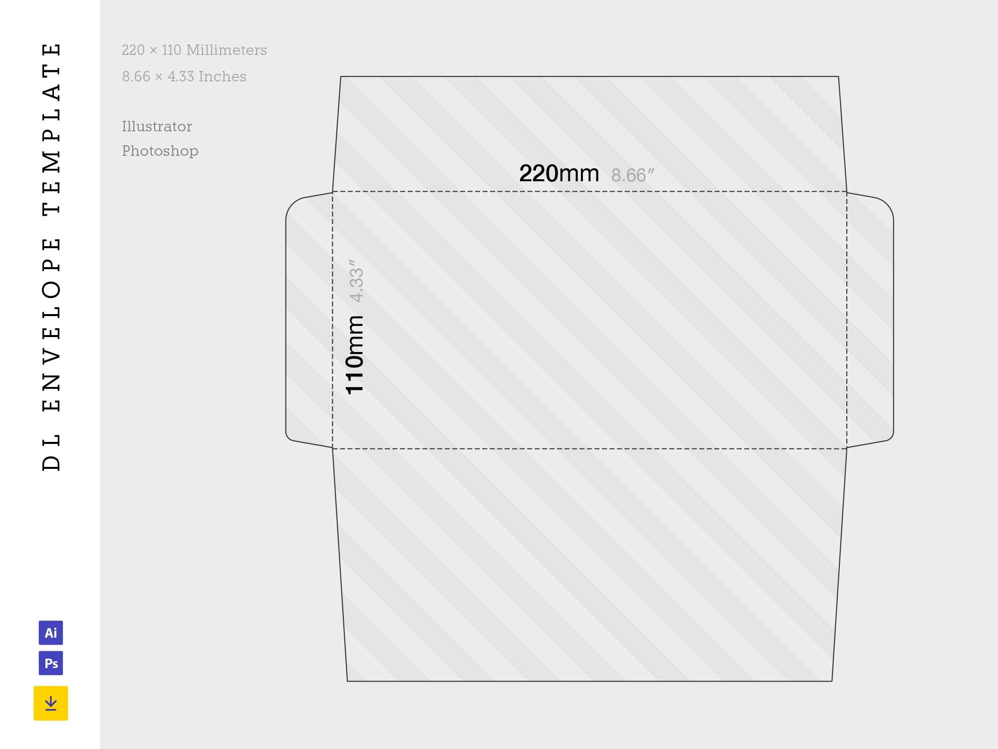 Envelope Template Printable A4