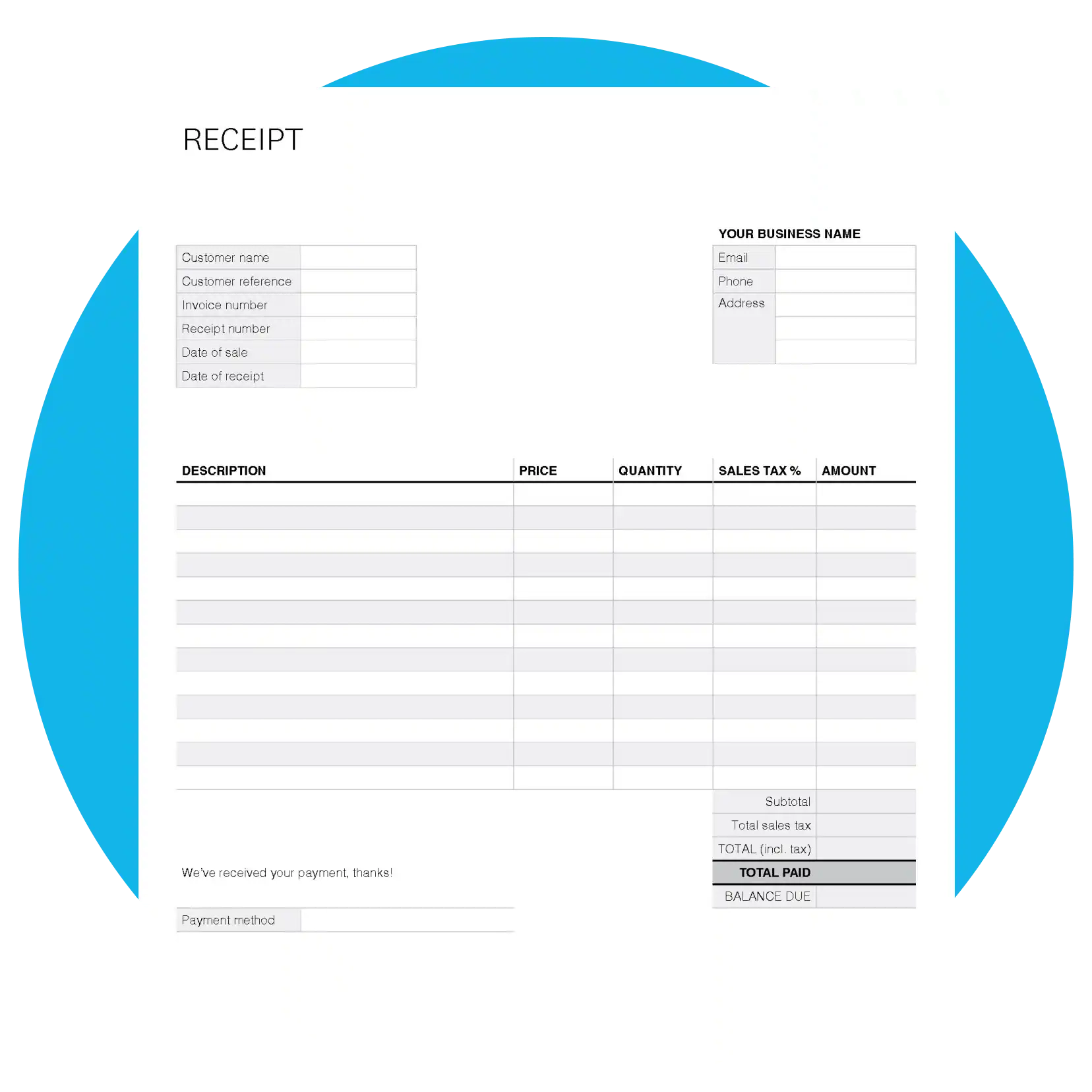 Free Donation Receipt Template Xero