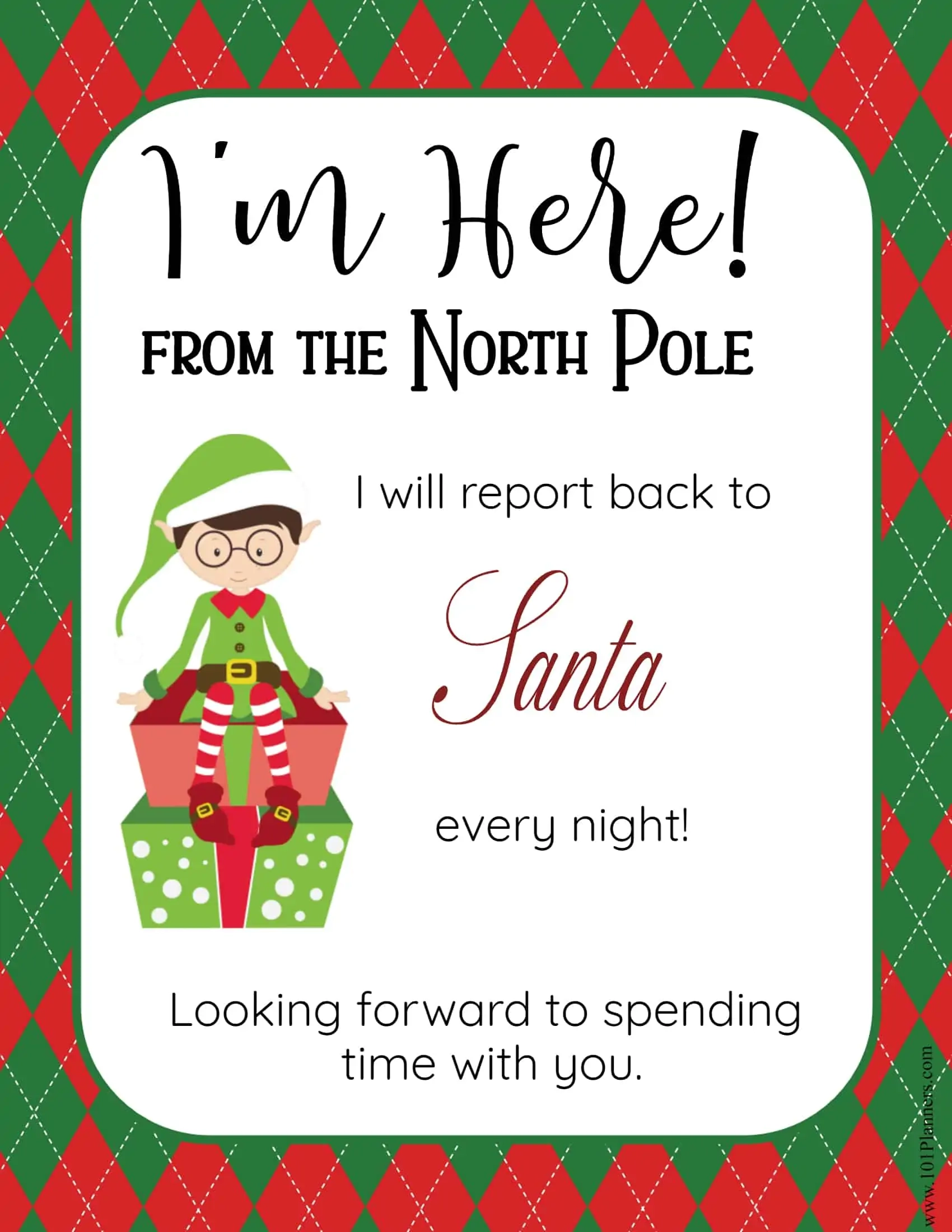 Free Printable Template Elf On The Shelf Arrival Letter