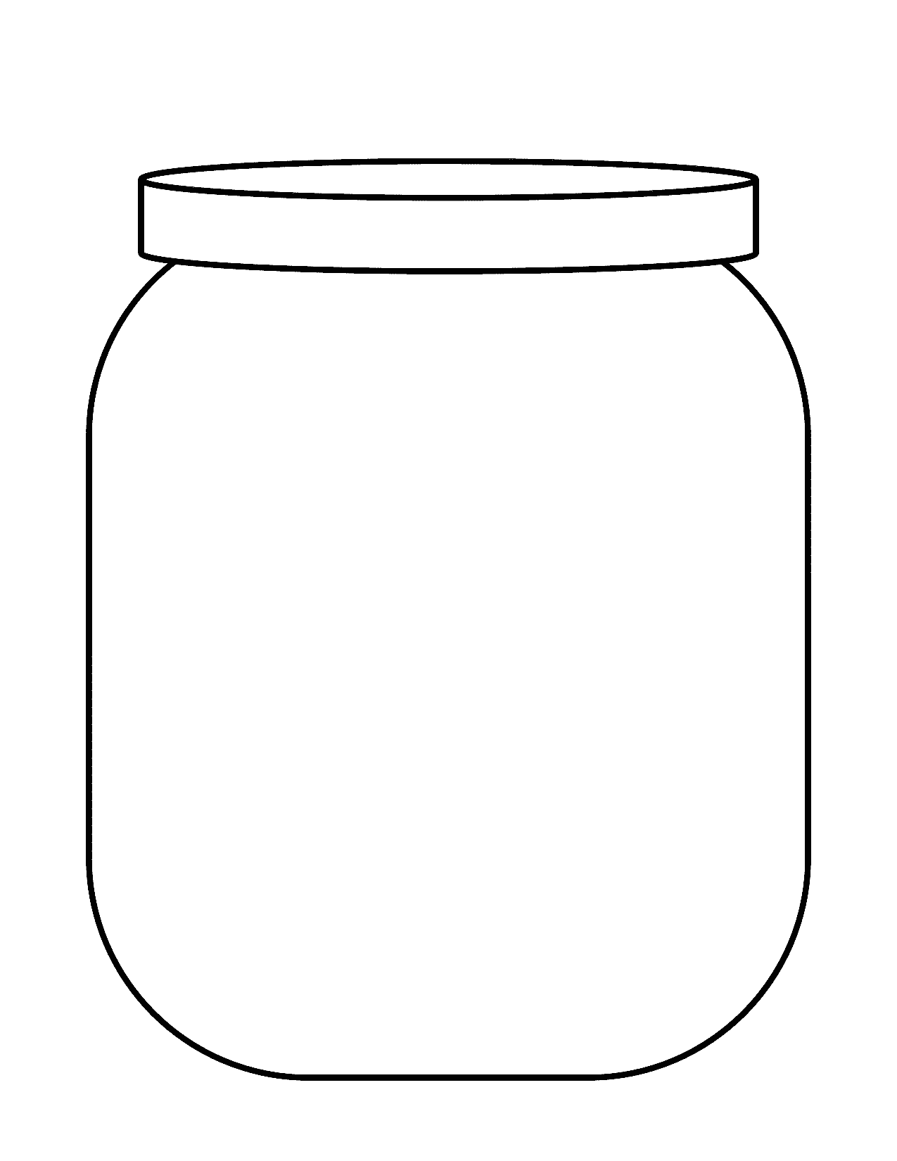 Printable Mason Jar Template