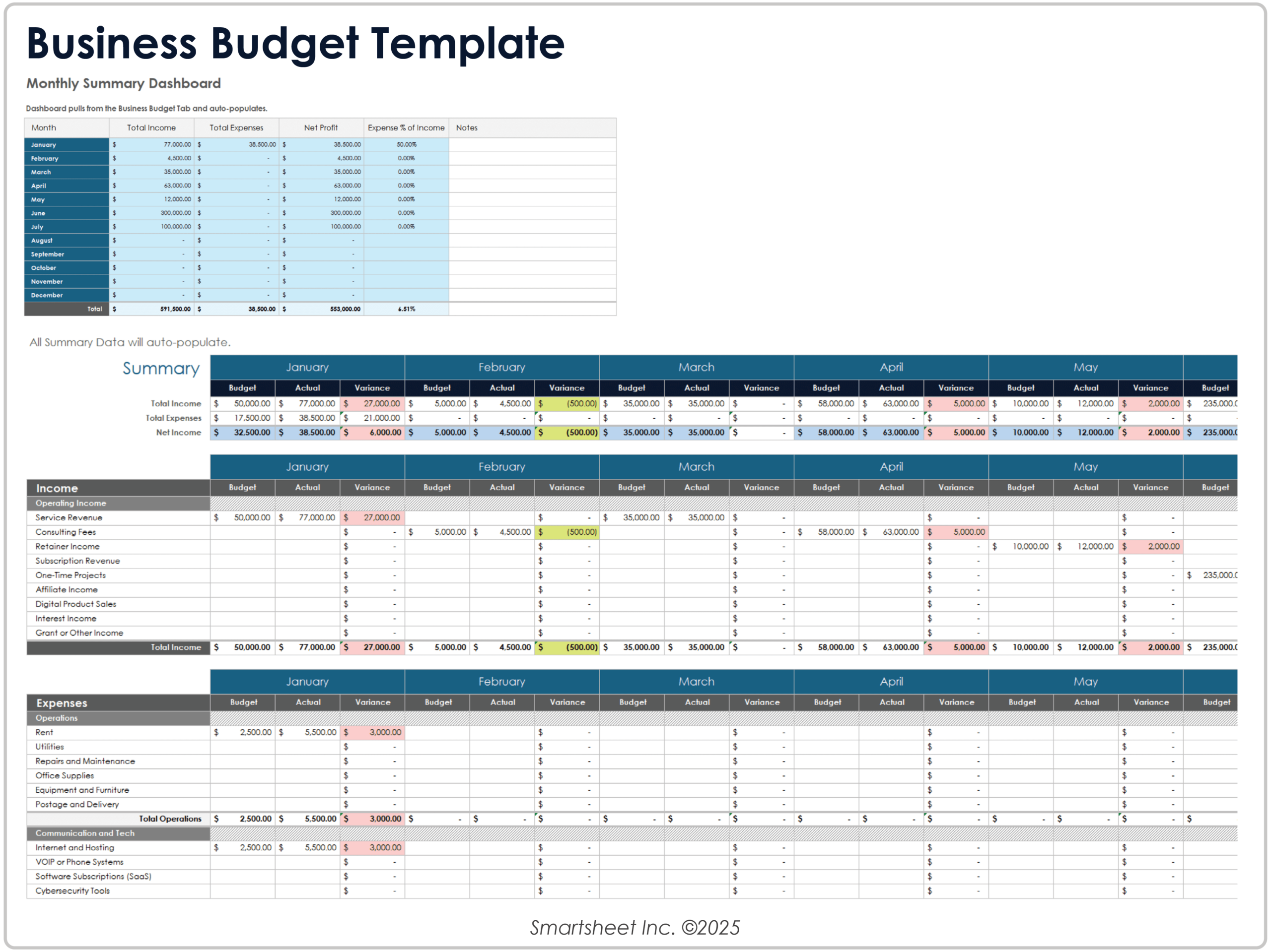 Free Excel Spreadsheet Templates