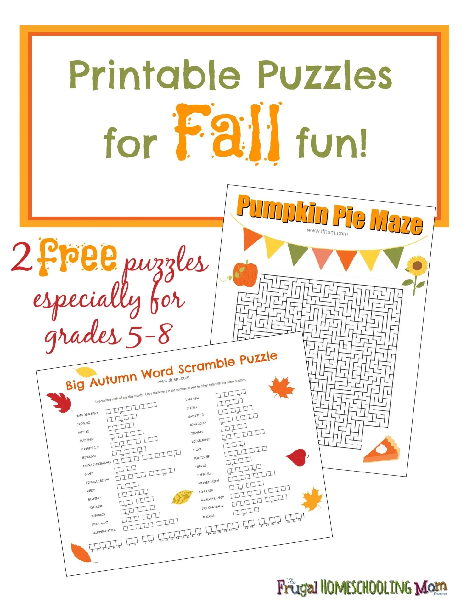 Free Printable Middle School Puzzles