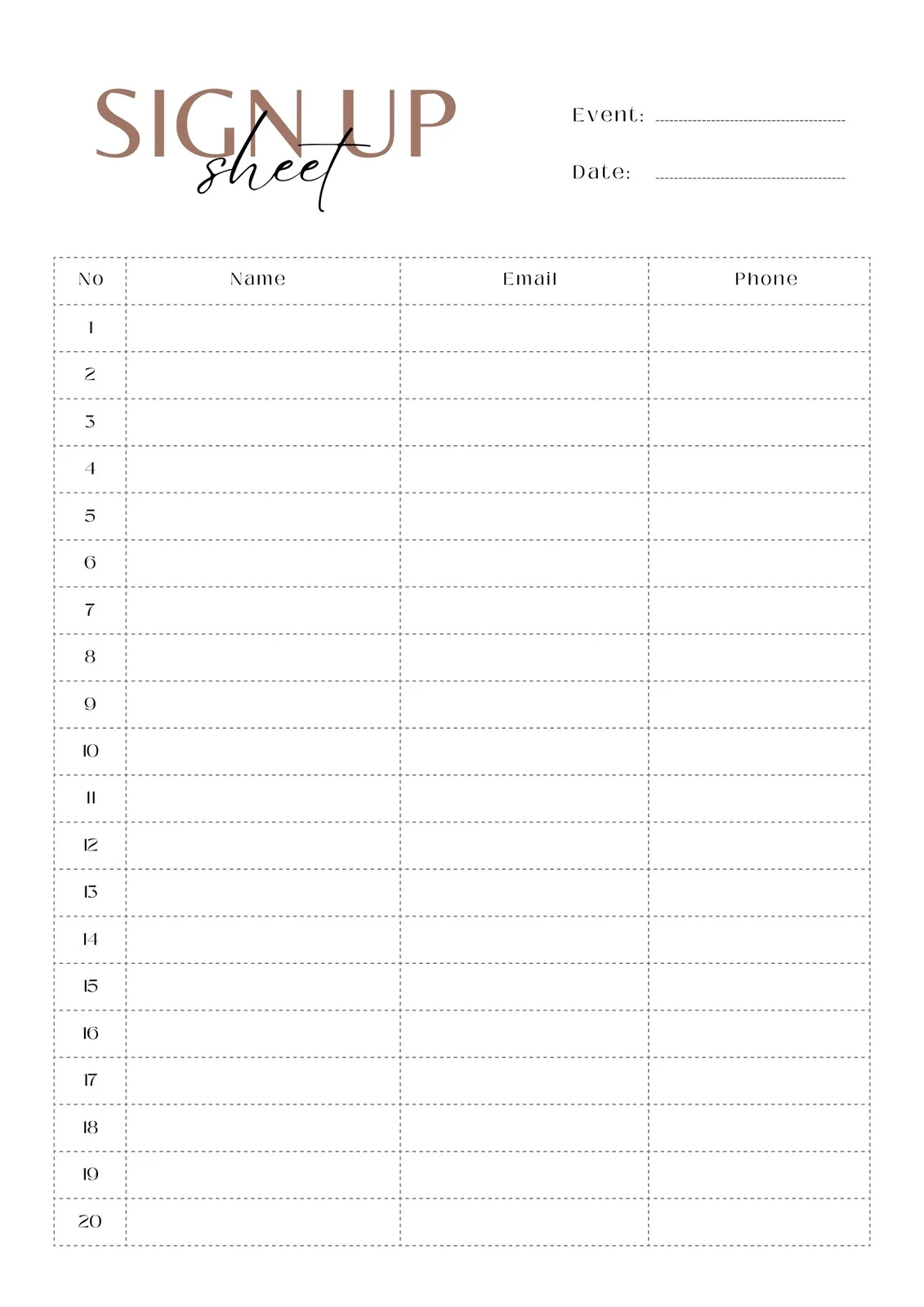 Free Form Document Templates To Customize And Print Canva