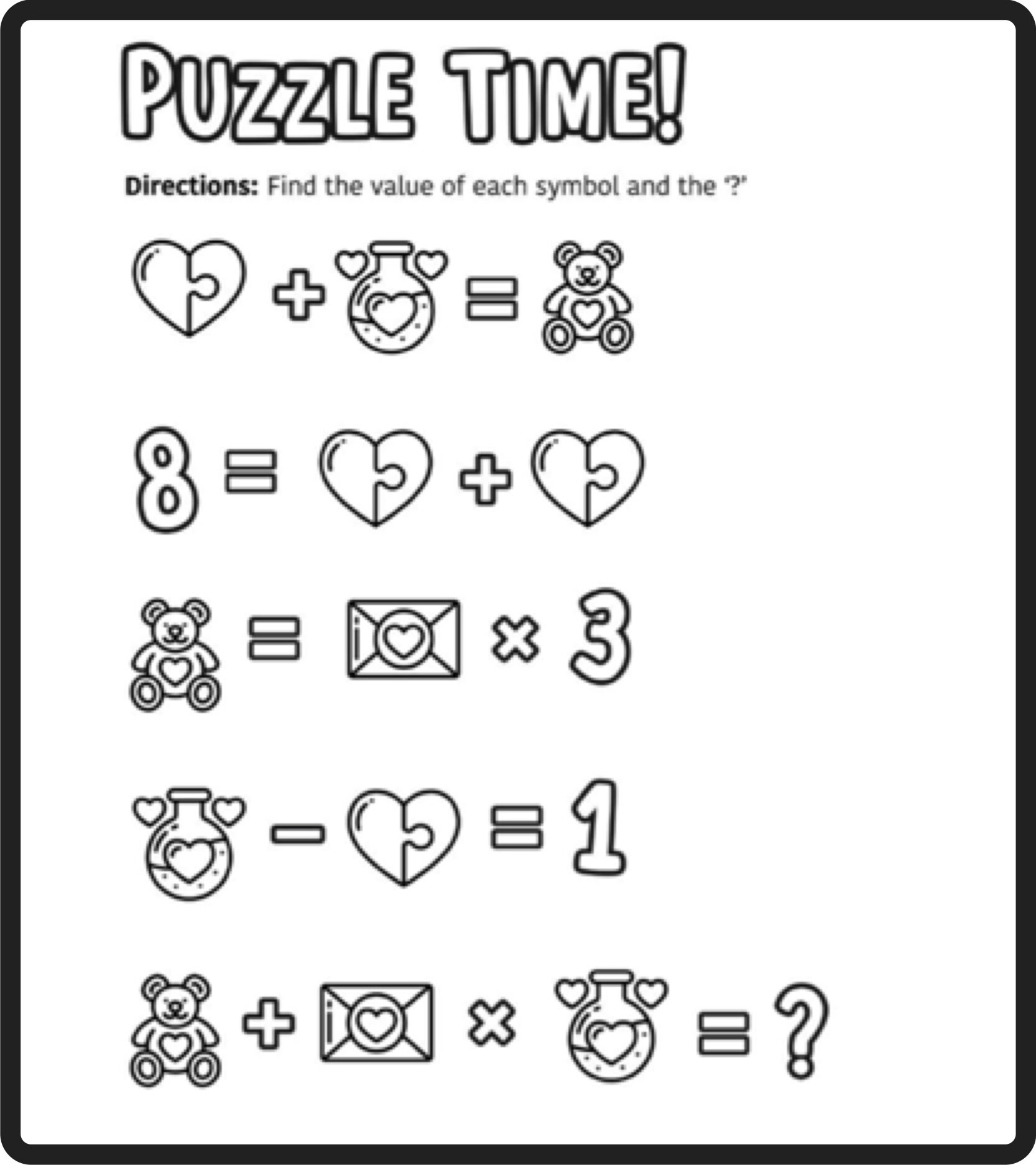 Free Printable Math Puzzles Worksheets
