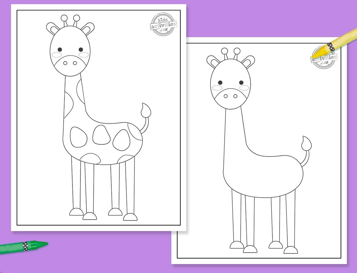 Giraffe Template Printable