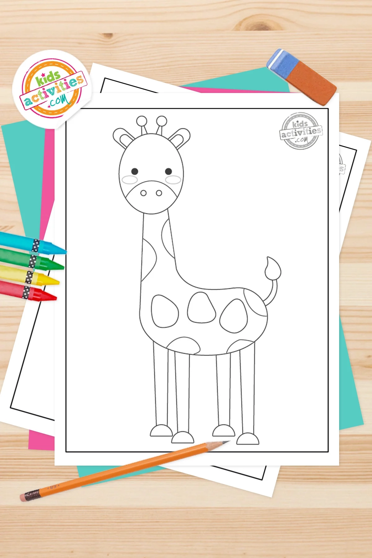 Free Giraffe Template Ready To Print Kids Activities Blog