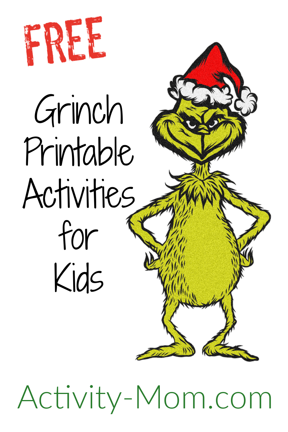 Free Printable Grinch Activity Pages