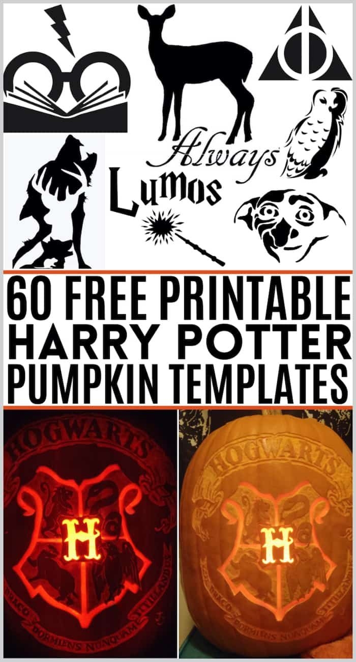 Harry Potter Pumpkin Template Printable