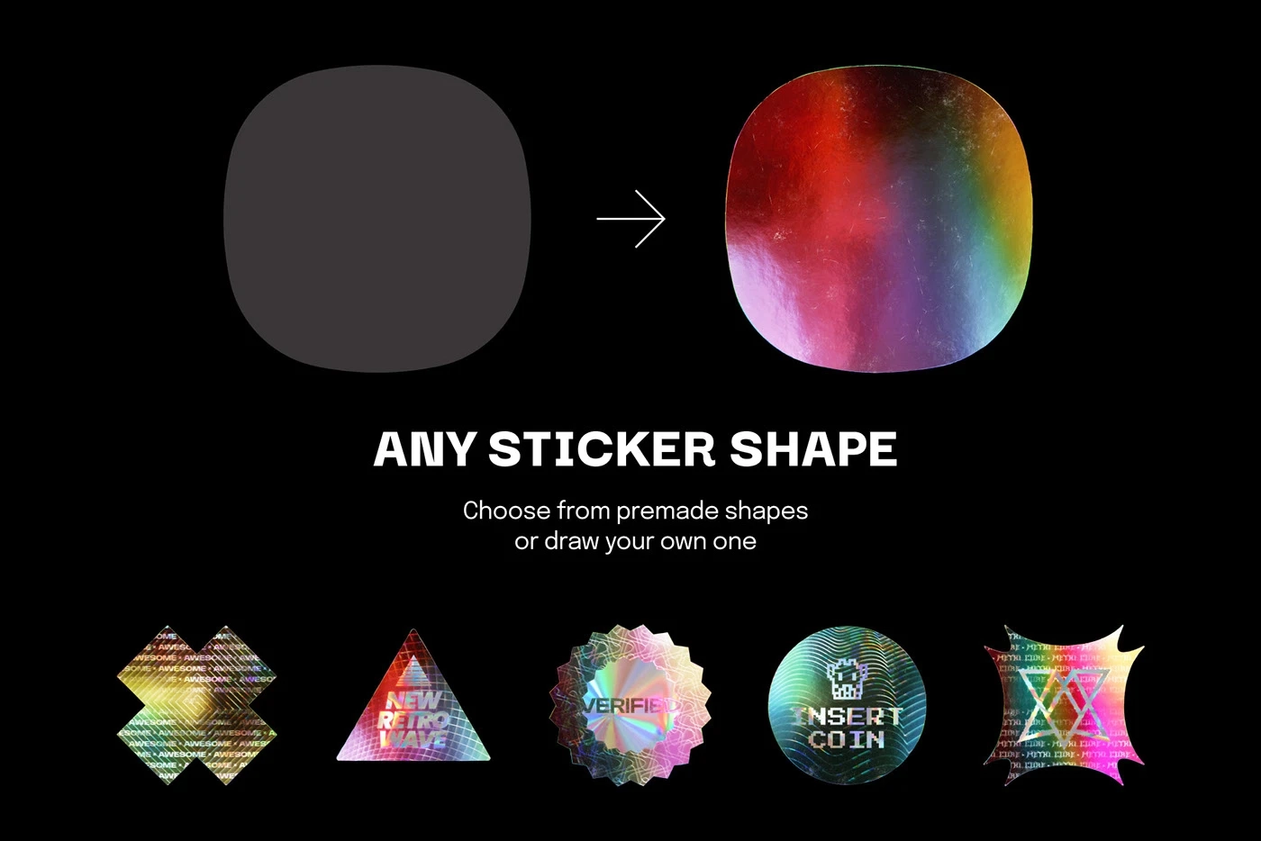 Free Printable Holographic Stickers