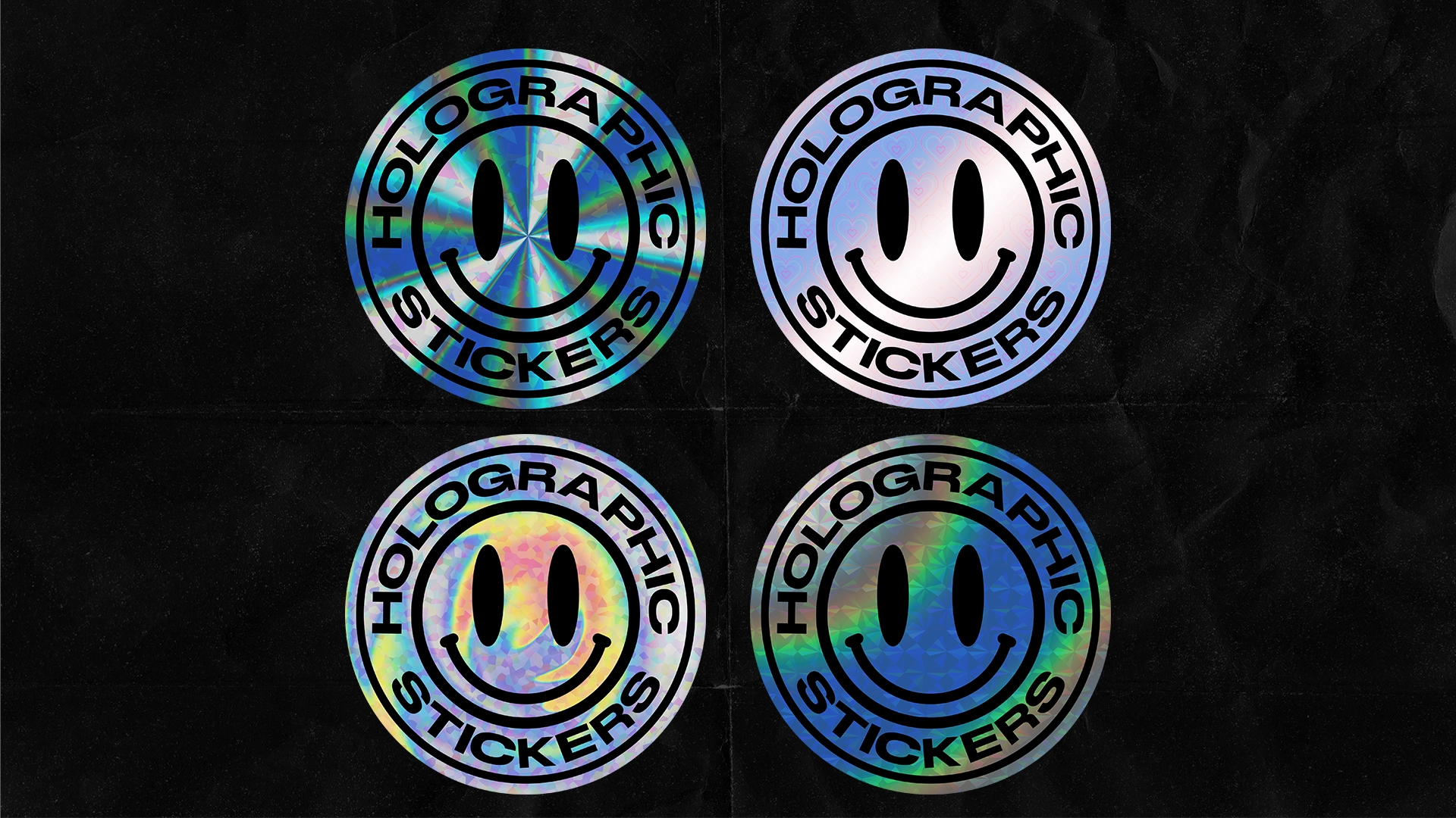 FREE Holographic Sticker Mockup Template