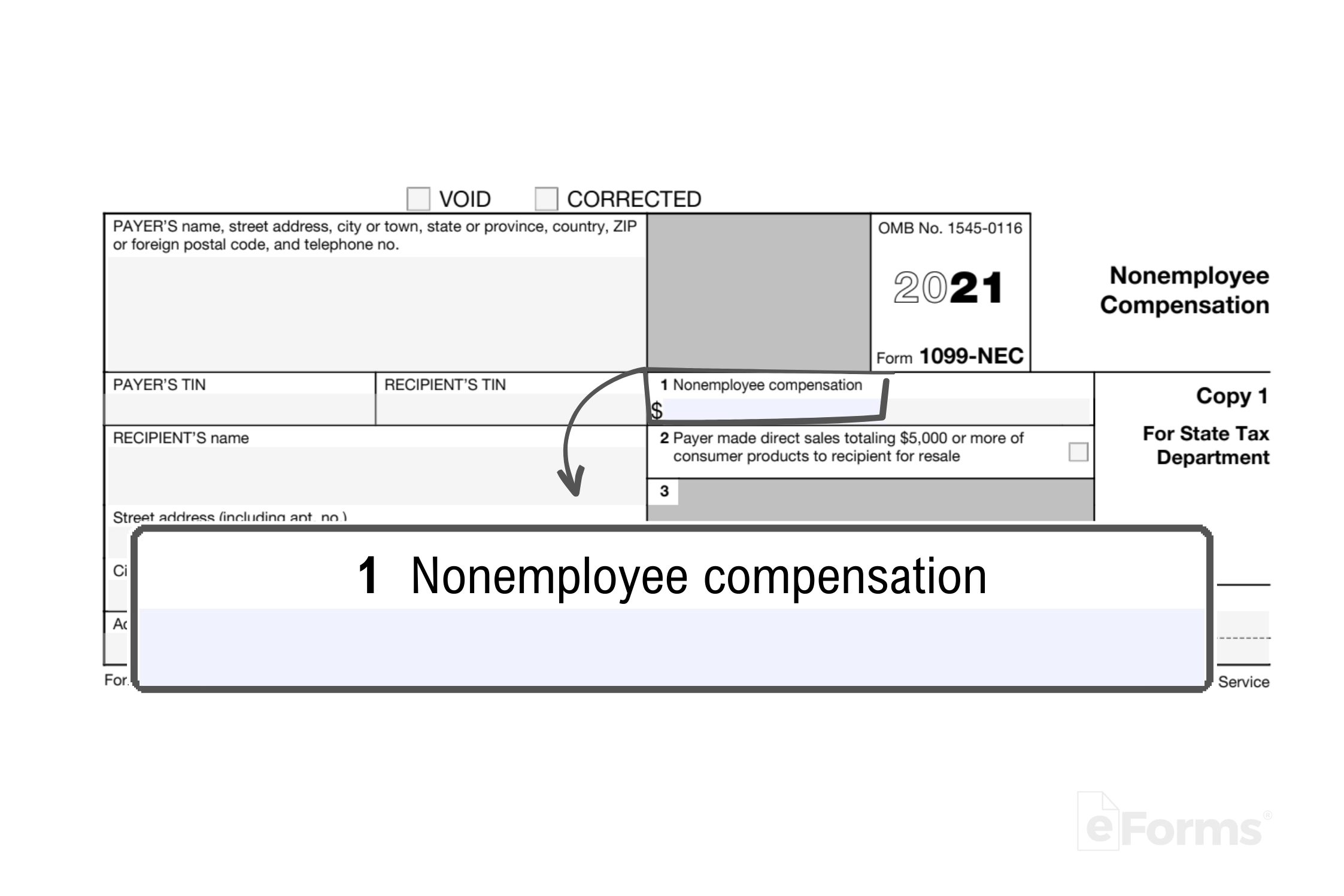 Irs 1099 Nec Form 2024 Printable