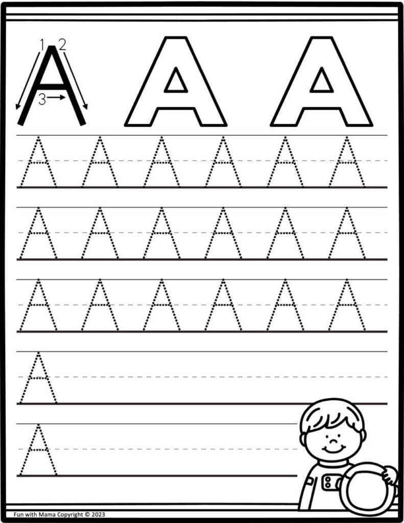 Letter A Printable Worksheets Preschool