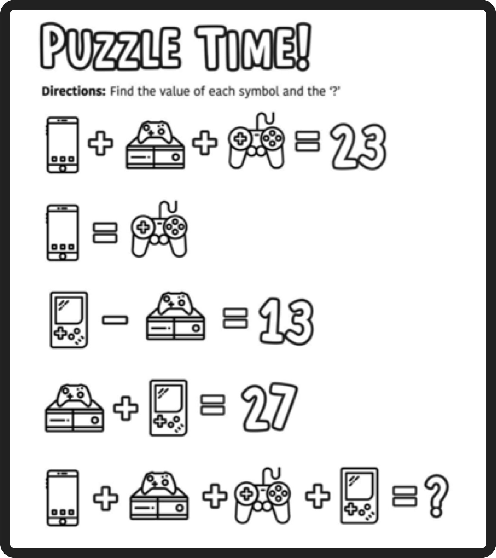 Free Math Puzzles Mashup Math Worksheets Library