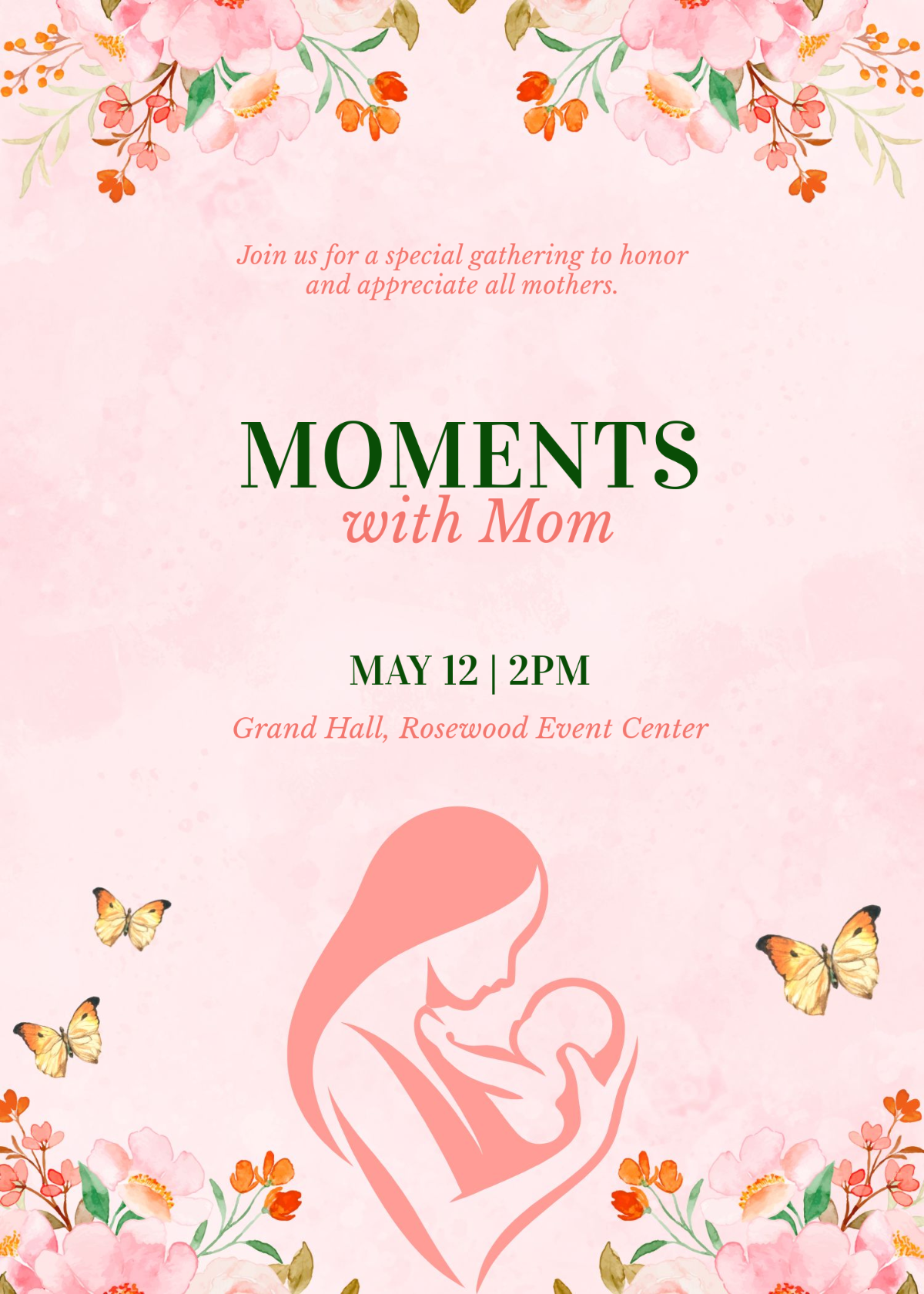 Free Mothers Day Invitation 2025 Templates To Edit Online
