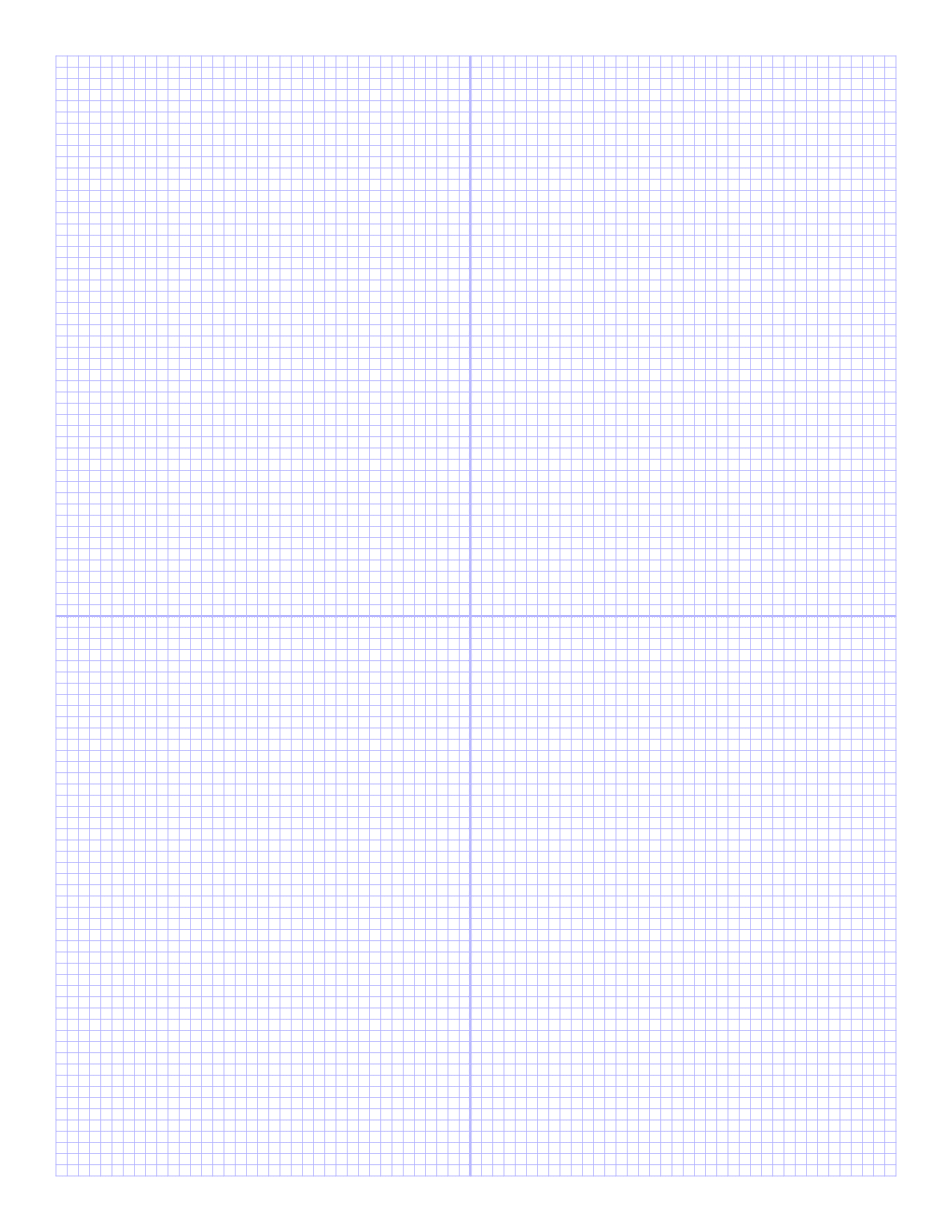 Printable Graph Paper 30 X 50