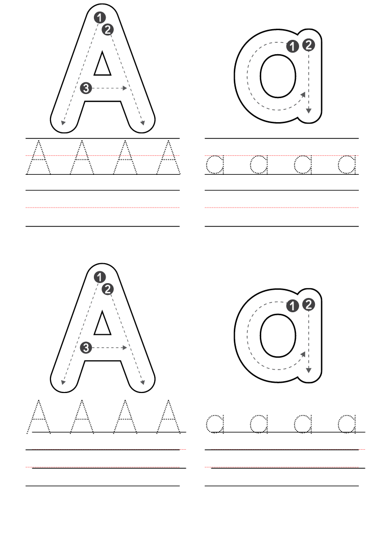 Free Printable A Worksheets For Preschoolers