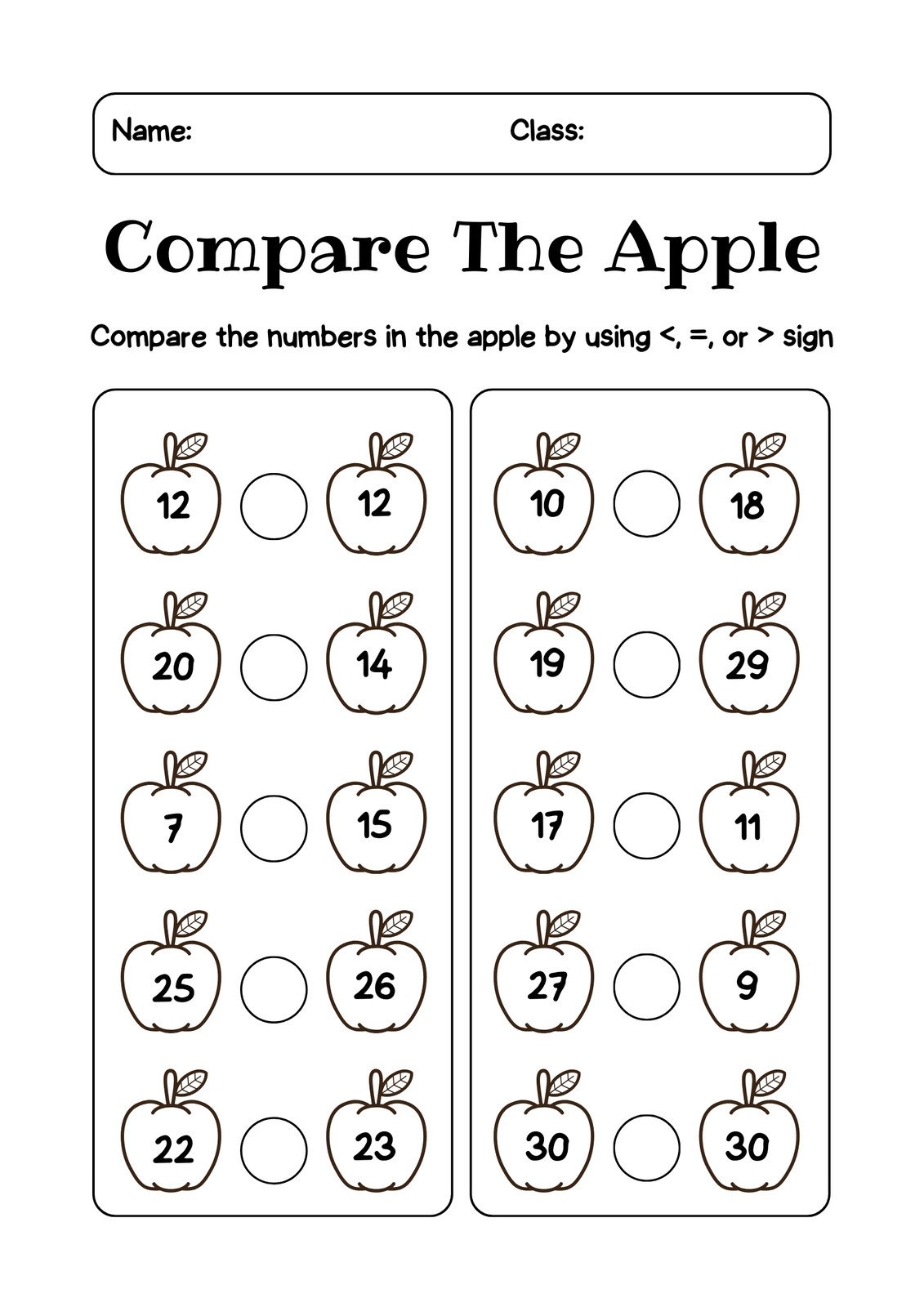 Printable Worksheets