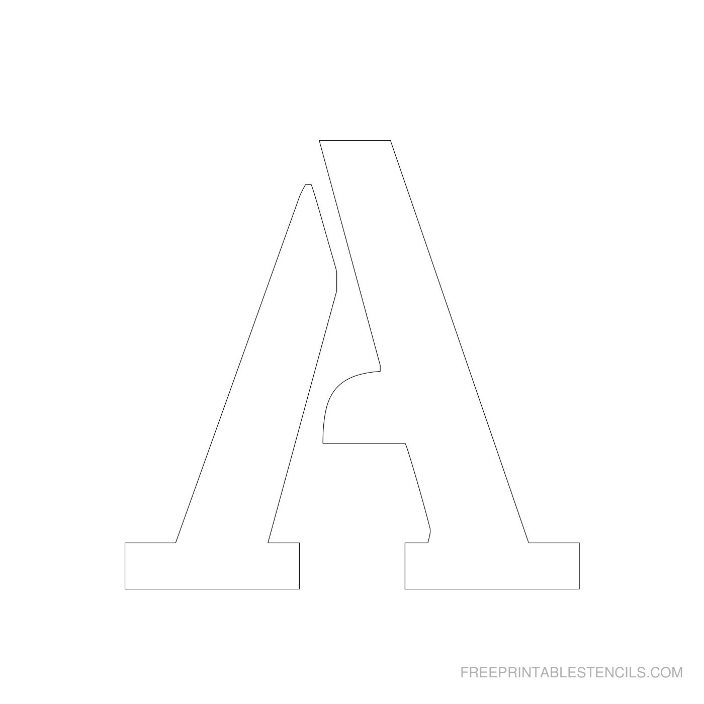 4 Inch Stencil Letters Printable Free