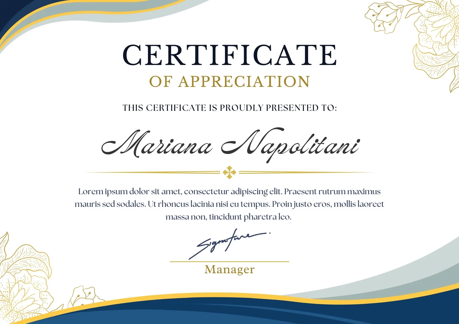 Free Printable Award Certificate Template