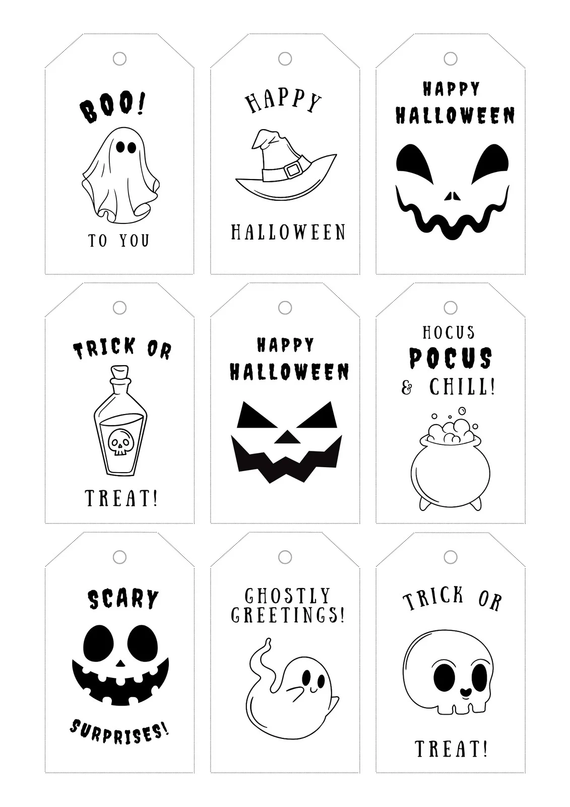 Free Printable Halloween Template