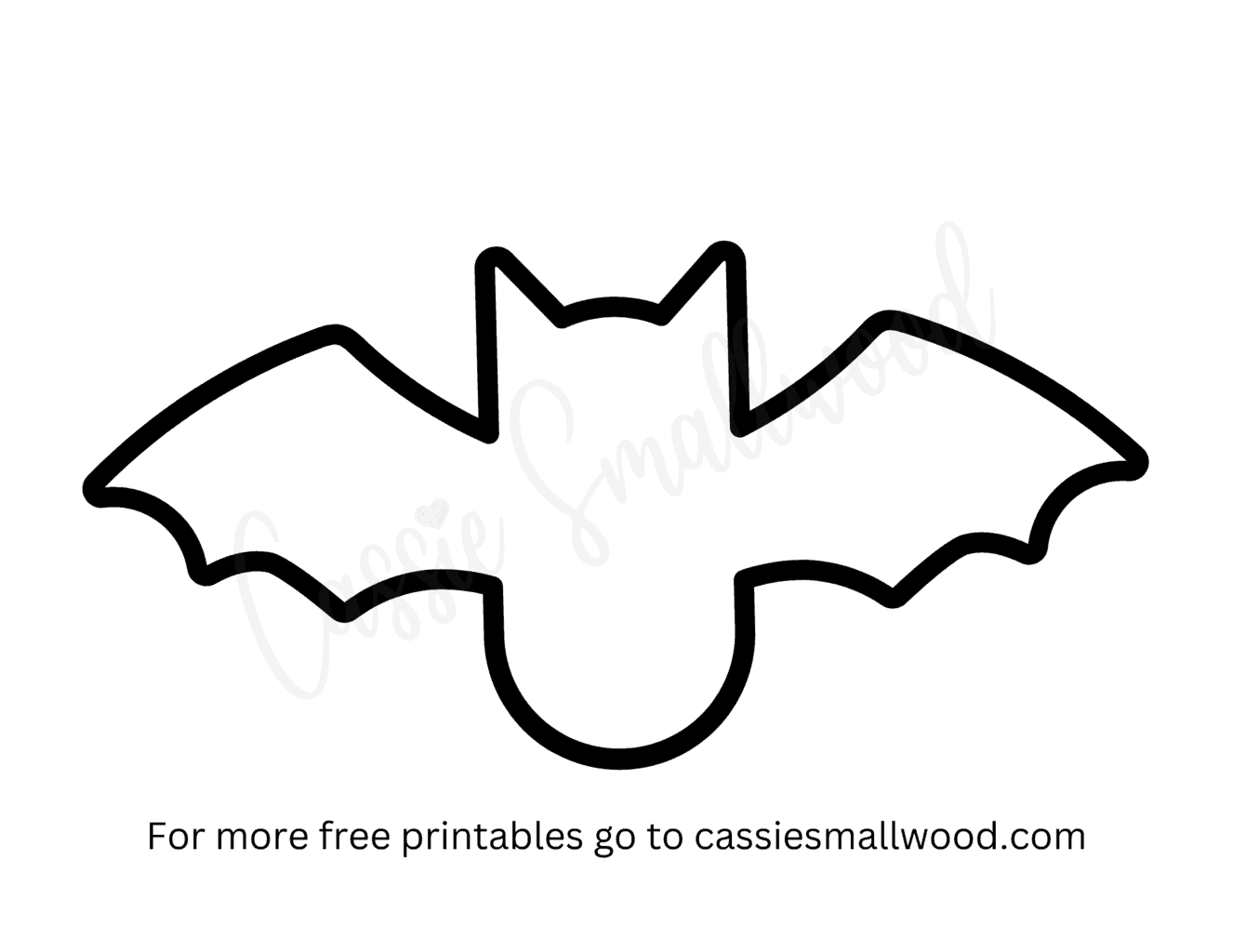 Free Printable Black Bats