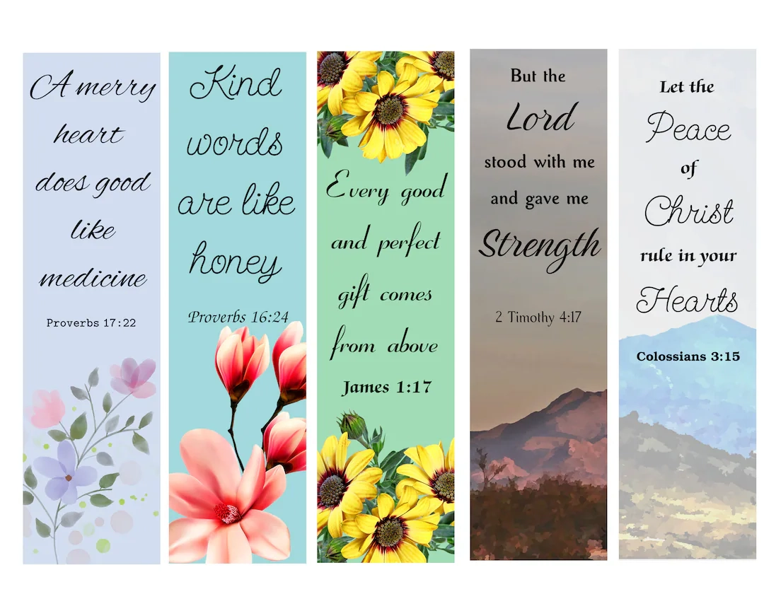 Free Printable Bible Bookmarks Templates