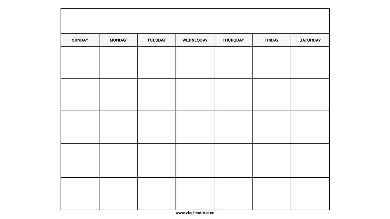 Printable 2025 Blank Calendar