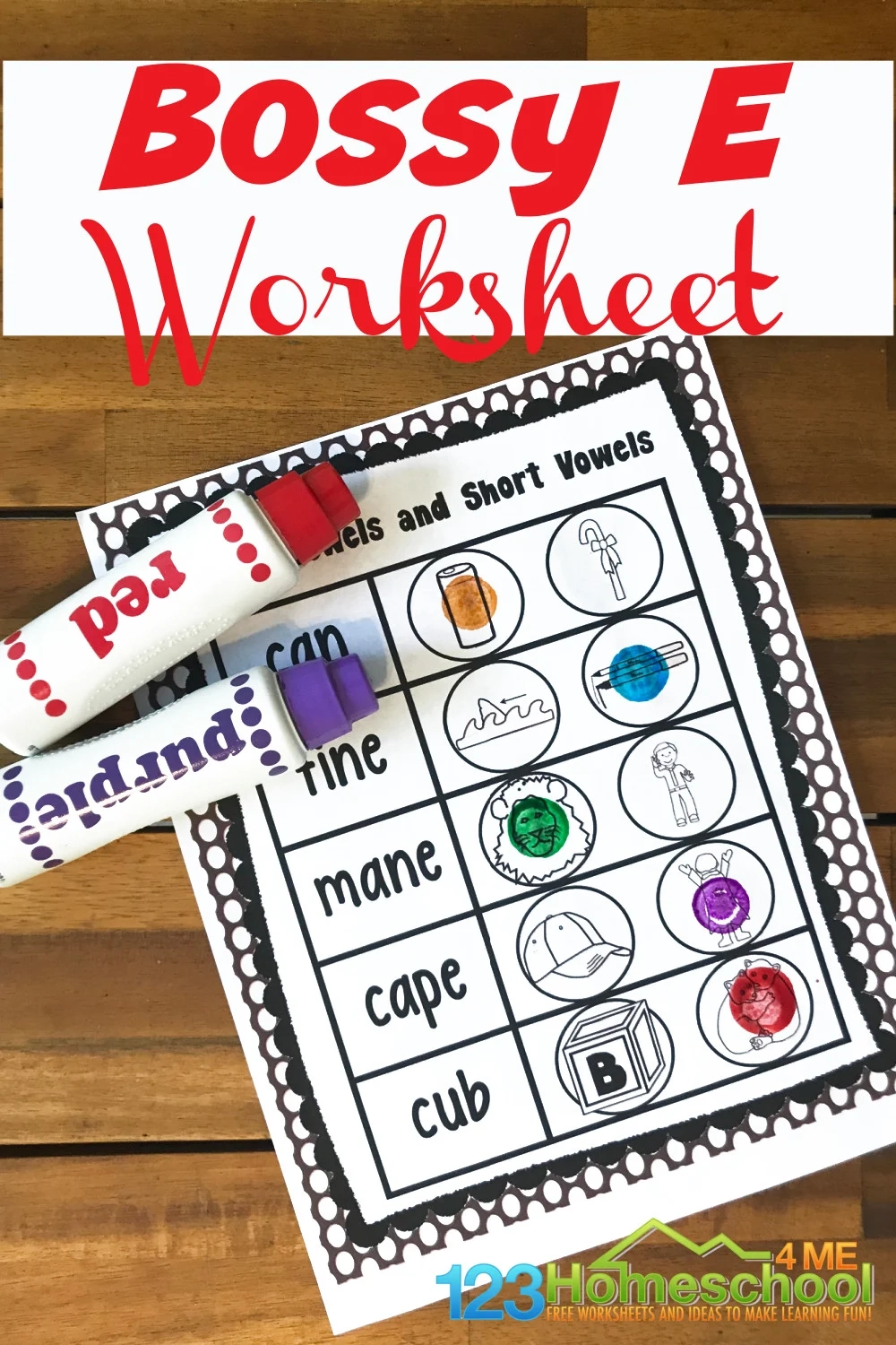 Free Printable Silent E Words