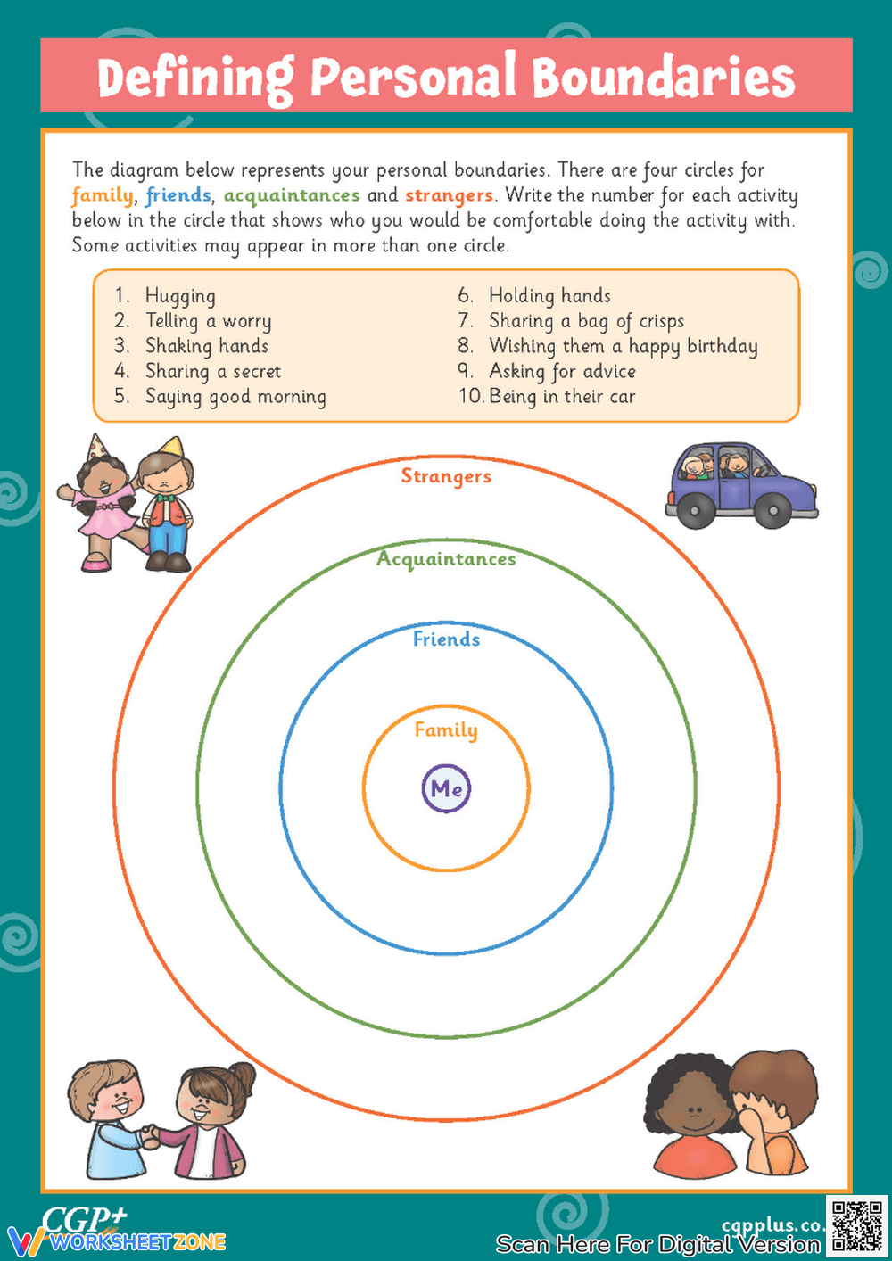 Free Printable Boundaries Worksheets