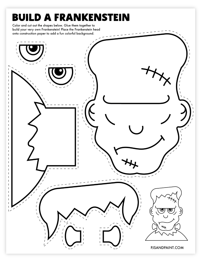 Free Printable Frankenstein Template