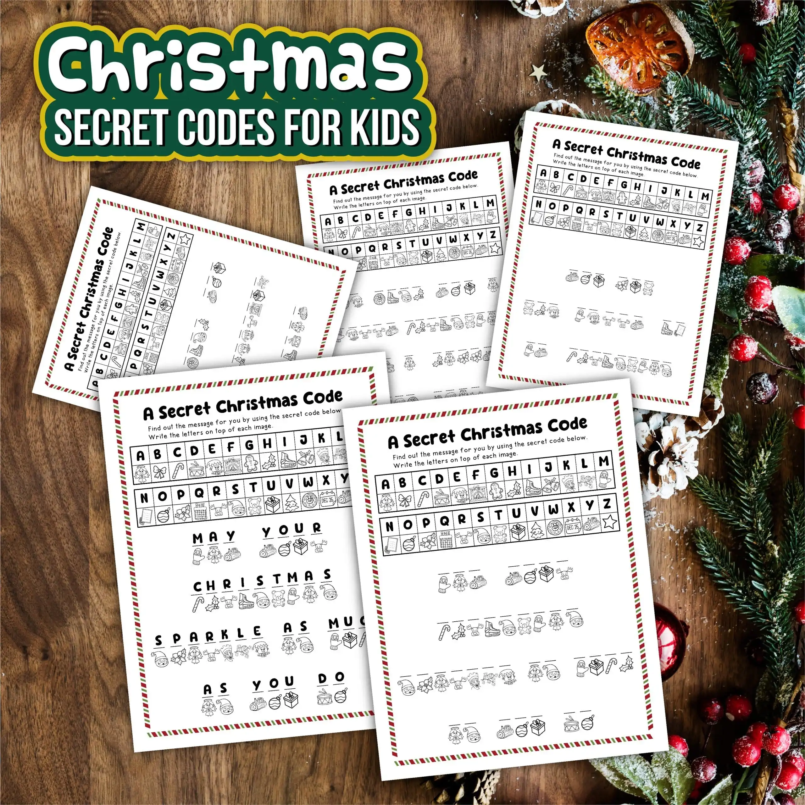 Christmas Secret Code Printable