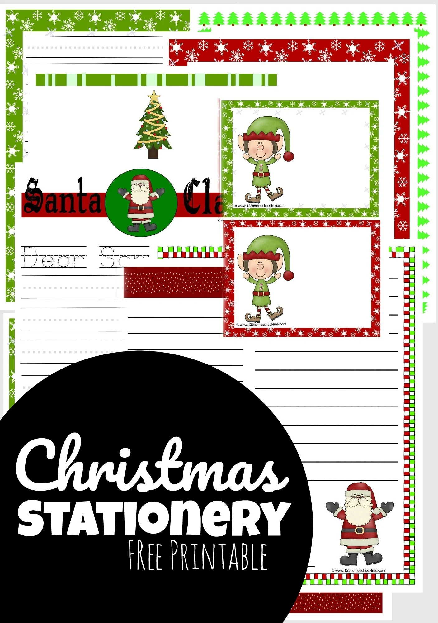 Christmas Stationery Free Templates Printable