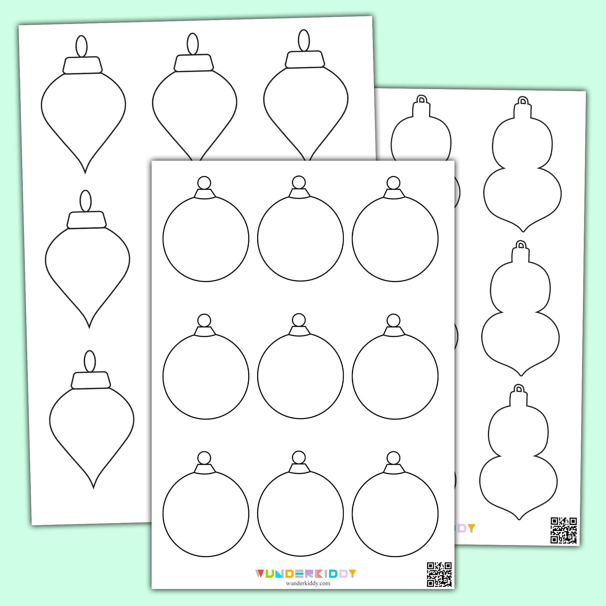 Printable Christmas Ornaments Templates
