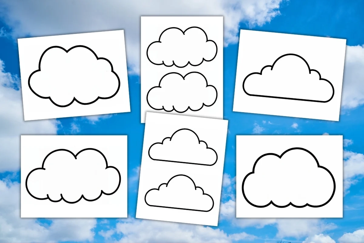 Clouds Printable Template